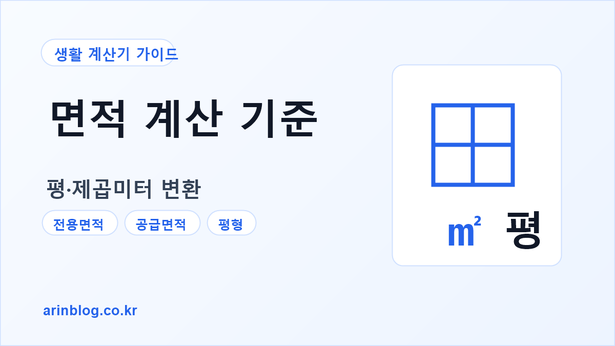 부동산 면적 계산기 가이드 대표 이미지